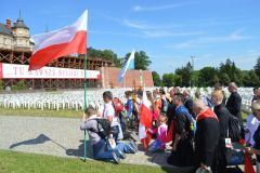 Wejście grupy św. Urszuli na Jasną Górę