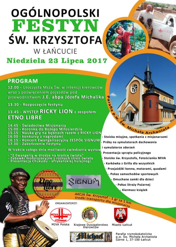 Plakat festyn sw Krzysztof 2017